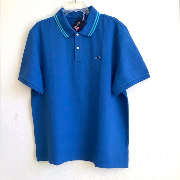 Vineyard Vines Mens Plaited Collar Heritage Pique Polo Shirt New in Pack… - Picture 2 of 12